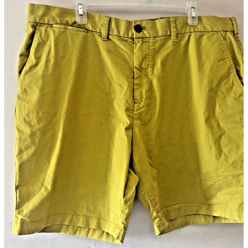 Men's Tommy Hilfiger Vintage Chino Shorts W36 Yellow Cotton Casual Cargo Pants